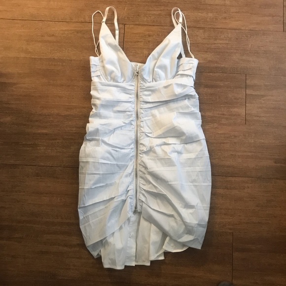 SOLD.Alexander Wang Pinstripe Corset Mini Dress - Picture 7 of 10